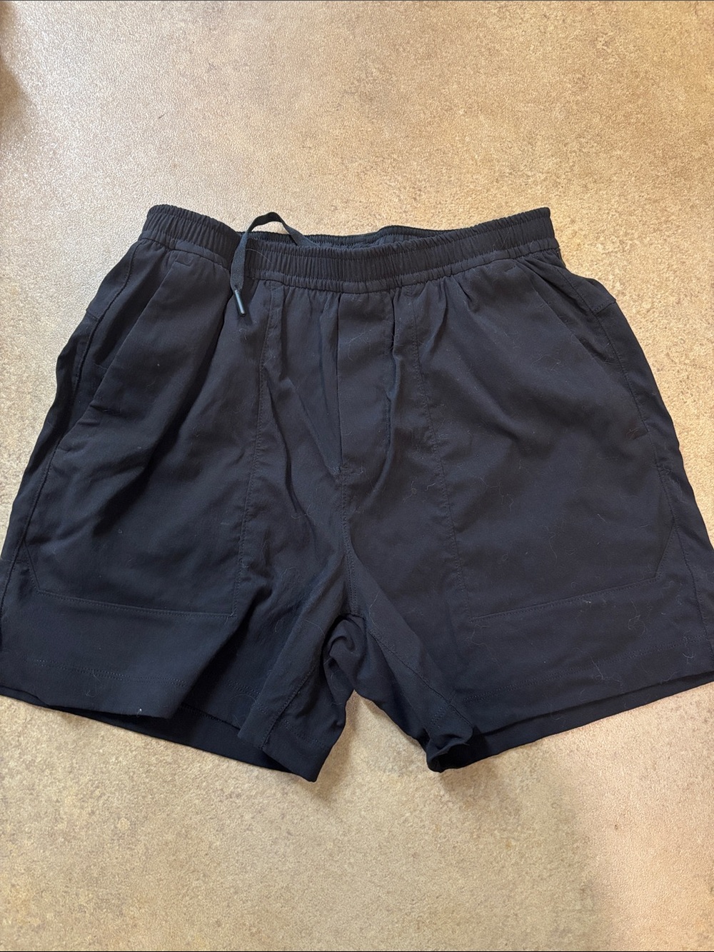 lululemon athletica Black Men's Athletic Drawcord Shorts